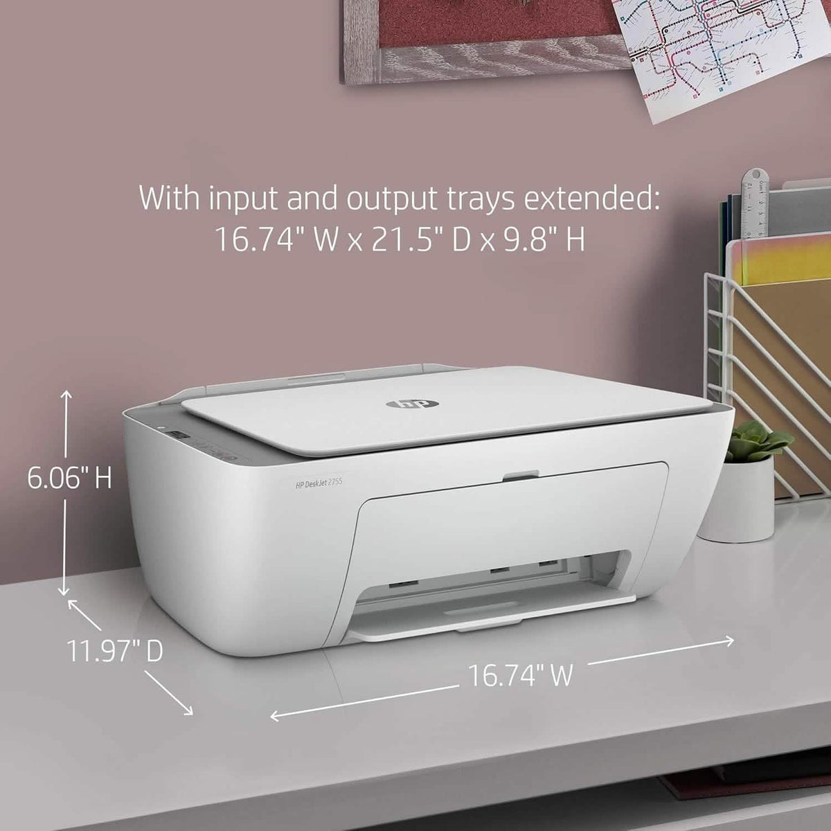 HP DeskJet 2755 All-in-One Wireless Printer – Refurbished