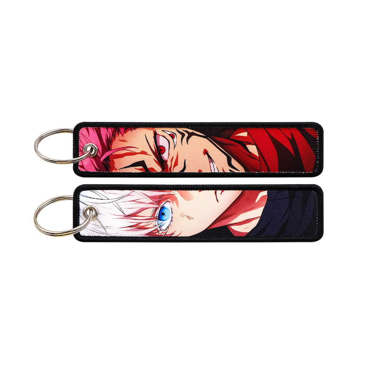 Classic Anime Cool Embroidery Key Fobs Key Tag Motorcycles Cars Backpack Chaveiro Keychain For Friends Fashion Key Ring Gifts
