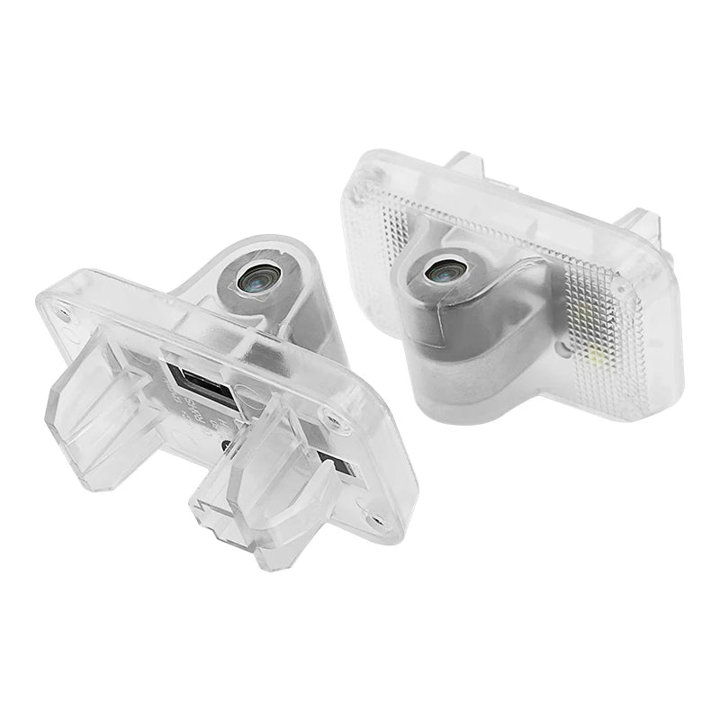 QCDIN for Renault LED Car Door Lights Logo Projector Light for Renault Magane Koleos Laguna Latitude Talisman Renault Samsung