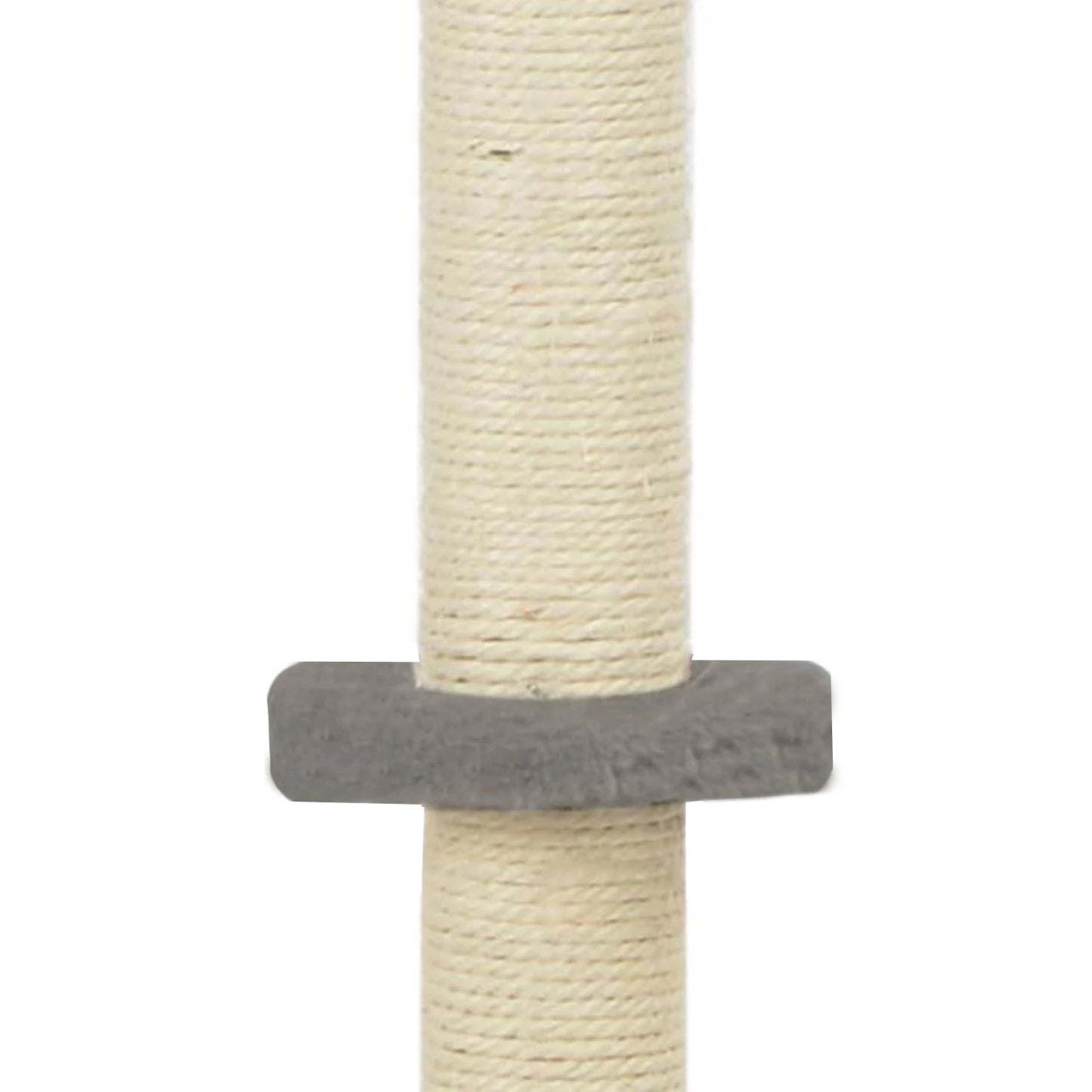 GREATOOL Natural Sisal Cat Scraper Tree, High Post Scraper Tree, Easy Mount and Anti-Slip Strap