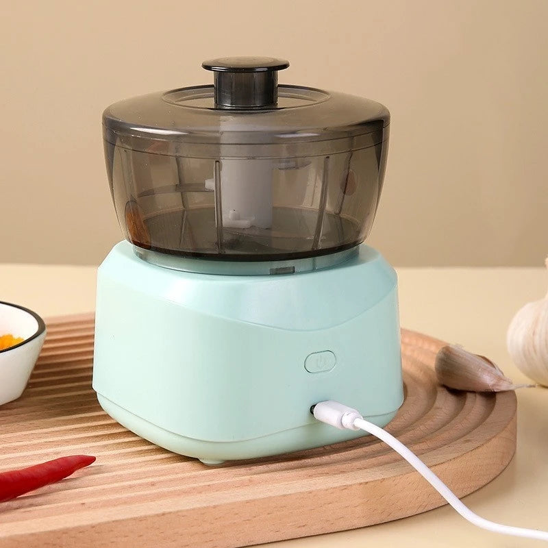 Mini Electric Food Processor Garlic Chipper Pepper Shredder 350ml