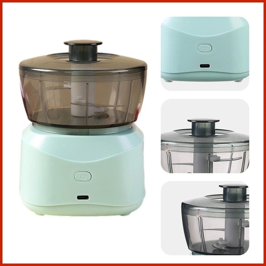 Mini Electric Food Processor Garlic Chipper Pepper Shredder 350ml