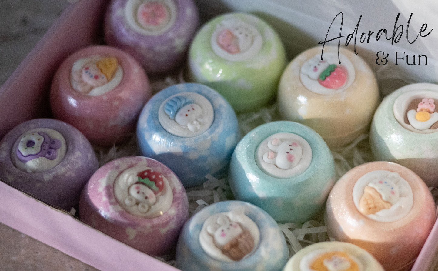 EvolutionUSA 12pc Bloom Bath Bombs with Toys Inside, Adorable Girl Bath Bomb Set, Bubbly Kids Bathbombs, Fizzy Bath Ball, Kids Bath Bombs for Girls, Childrens Bath Bomb Set Birthday, Christmas