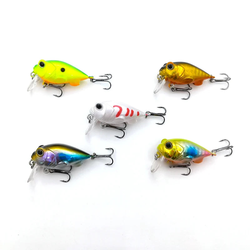 OUTKIT 1PCS New Japanese Design Hard Fishing Lure 4cm/5.2g Mini Crank Bait For Pike Perch Bass Sinking Crankbait Pesca