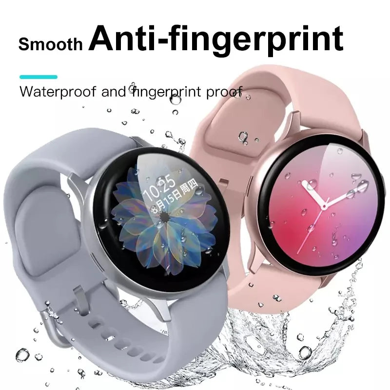 1/2/3PCS 20D Curved Edge Screen protector Glass For Samsung galaxy Watch Active 2 40mm 44mm Protective Tempered Glass Film