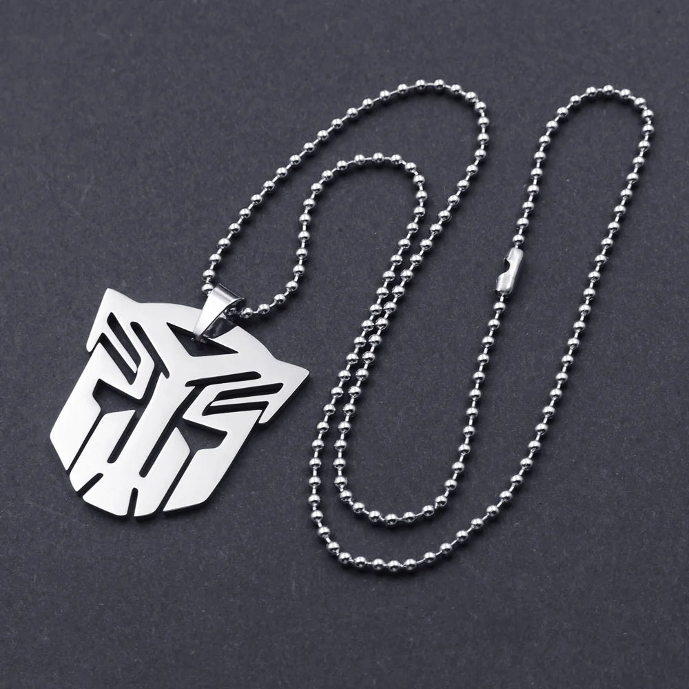 FIREBROS 20/24" Chain High Polish Never Fade 316L Stainless Steel Movie Anime Necklace Pendant Men Cosplay Jewelry Kids Boy Gift