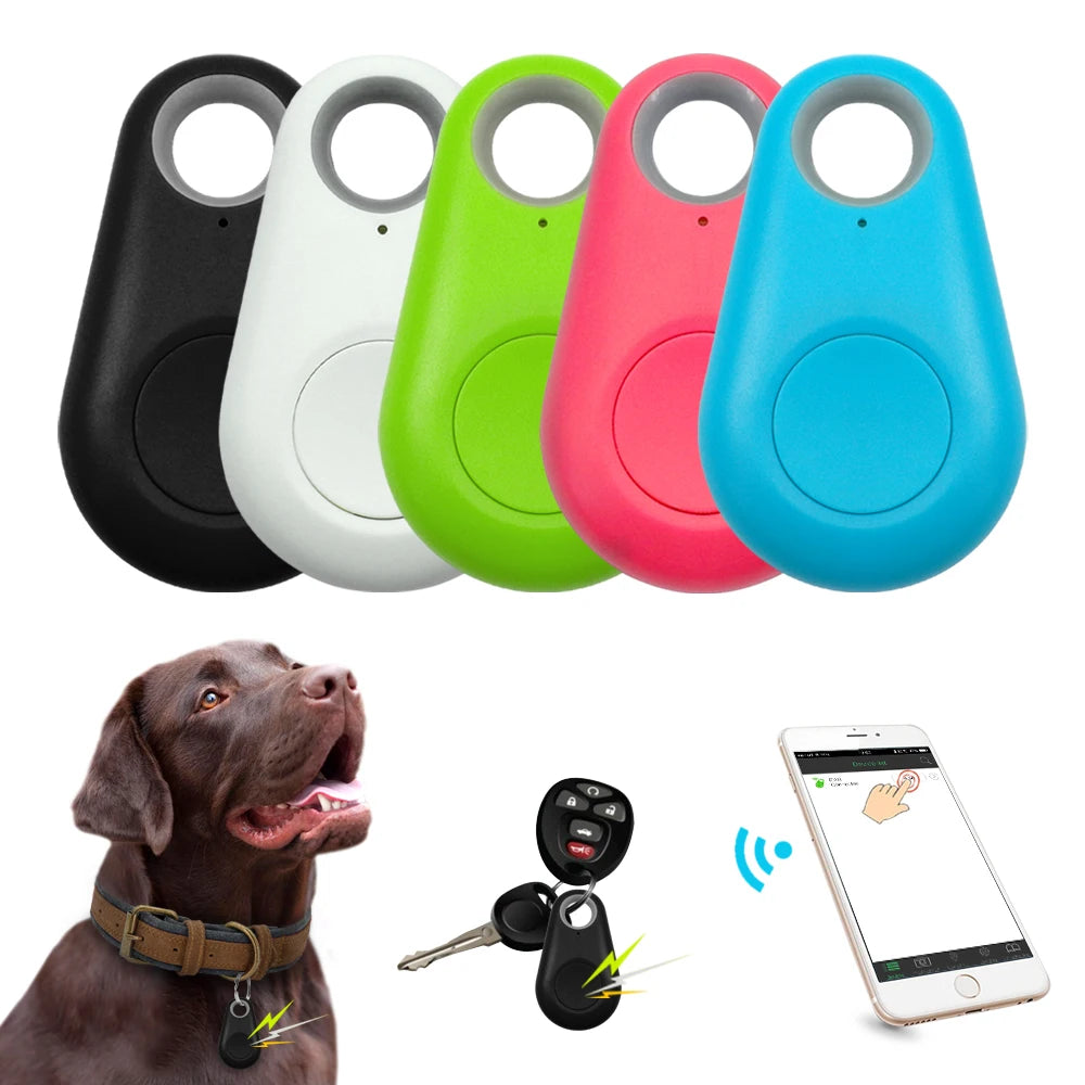 Pet Smart GPS Tracker Mini Anti-Lost Waterproof Bluetooth Locator Tracer For Pet Dog Cat Kids Car Wallet Key Collar Accessories