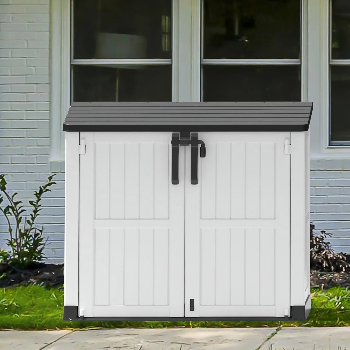 Outdoor Horizontal Storage Room Installation-free for Cars 35 Cubic Feet