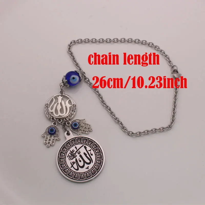 islam muslim Allah Hamsa Hand Of Fatima turkey evil eye car pendant