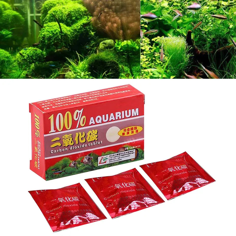 36Pcs Aquarium CO2 Tablet Carbon Dioxide Supplements Diffuser For Water Plant Grass Aquarium Fish Tank Aquarium Accessories