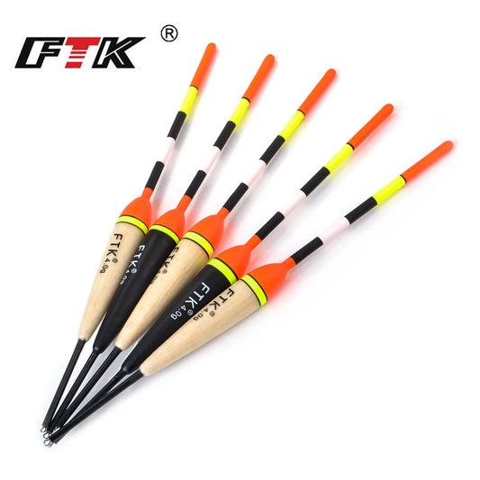 FTK Barguzinsky Fir Light On The Dark 5Pcs/Lot Fishing Float Length 19-23cm Float Weight 2g-6g For Carp Fishing