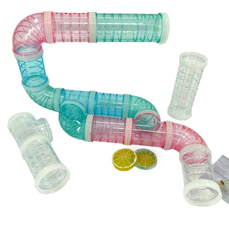 Hamster Pipeline External Tunnel Hamster Toys Plastic Training Playing Tools Multifunctional Hamster Cage Accessories