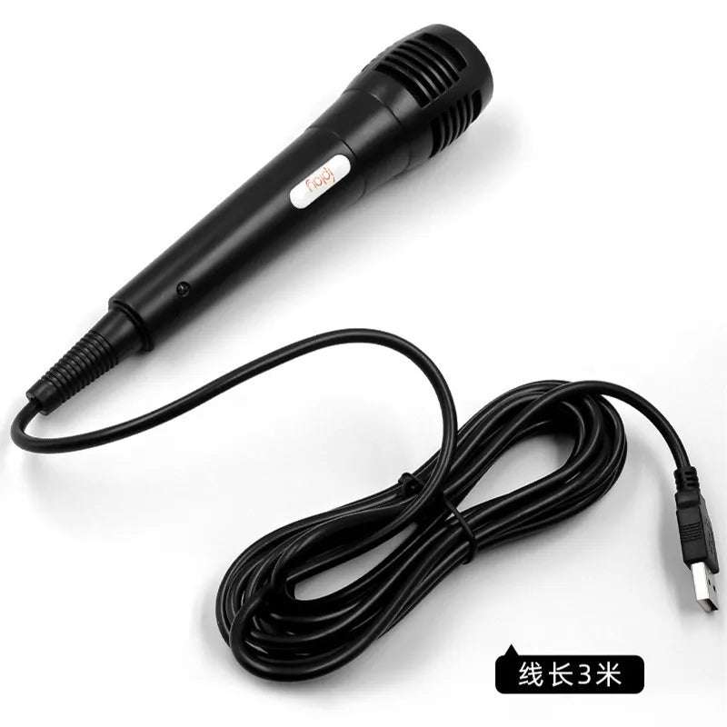 USB Wired Microphone Karaoke Mic for Nintendo Switch Wii PS4 Xbox PC Computer Condenser Recording Microfone Ultra-wide