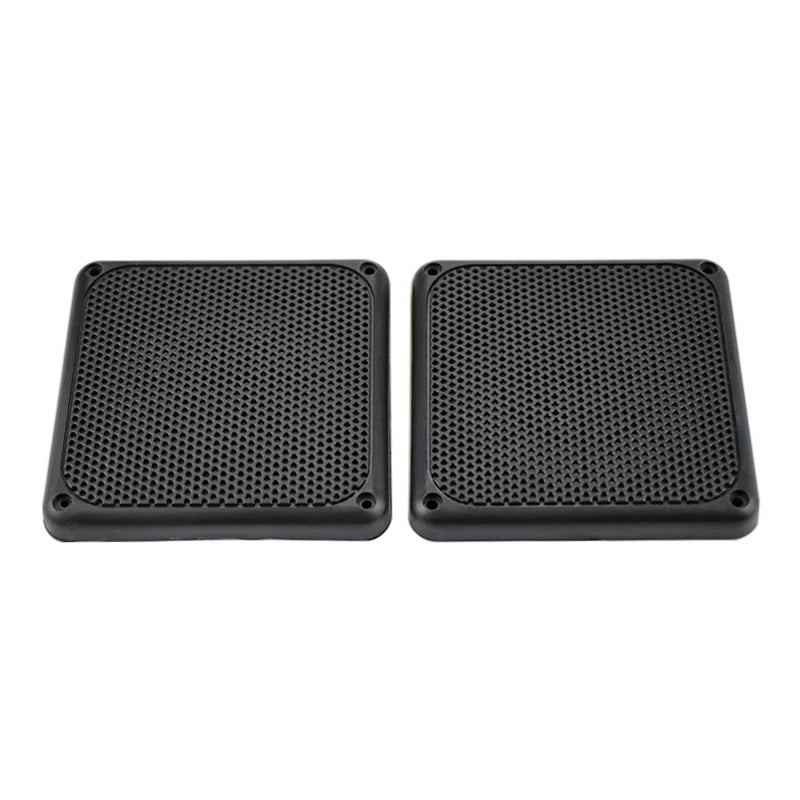 SHEVCHENKO 4 Inch Car Square Speaker Grilles Protective Mesh Cover PP Plastic For Car Speaker Net Cover 119*119MM 2pcs