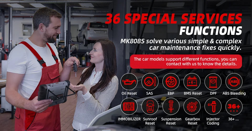 Autel MK808S Bi-Directional Control Automotive Scanner Car Diagnosis and IMMO Key Coding Tool PK MX808S MK808BT PRO