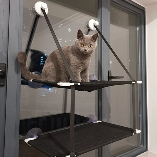 Cat Hammock Cat Window Bed Kitten Sunny Seat Hanging Mount Beds Cat Sofa Puppy Sleeping Kennel Suction Cup Wall Pet Hanging Beds