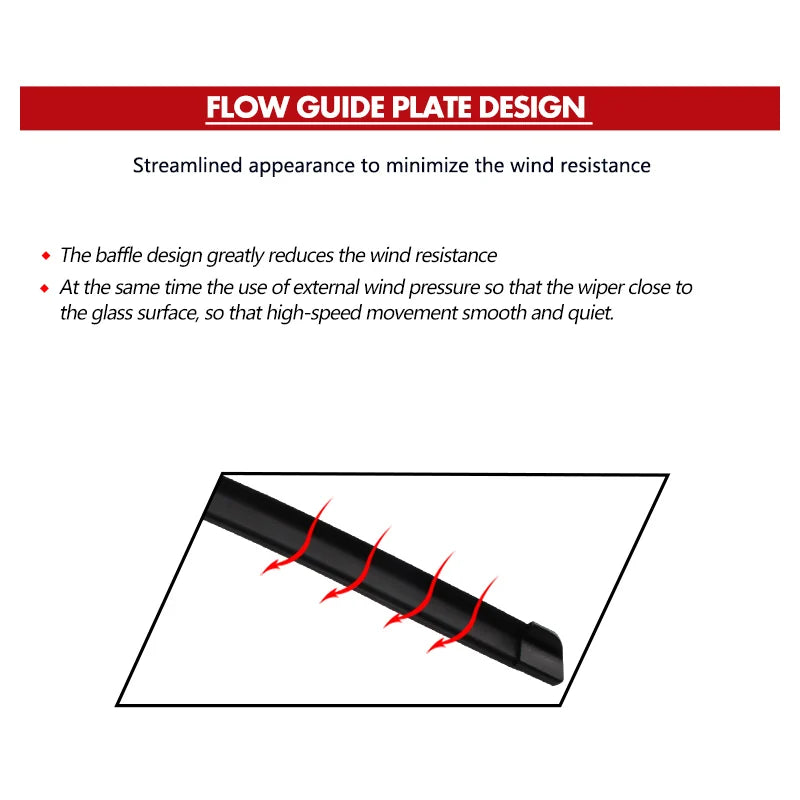 KAWOO Wiper Front Car Wiper Blades For KIA Rio 3 2011-2017 Windshield Windscreen Front Window Accessories 26"+16" LHD RHD