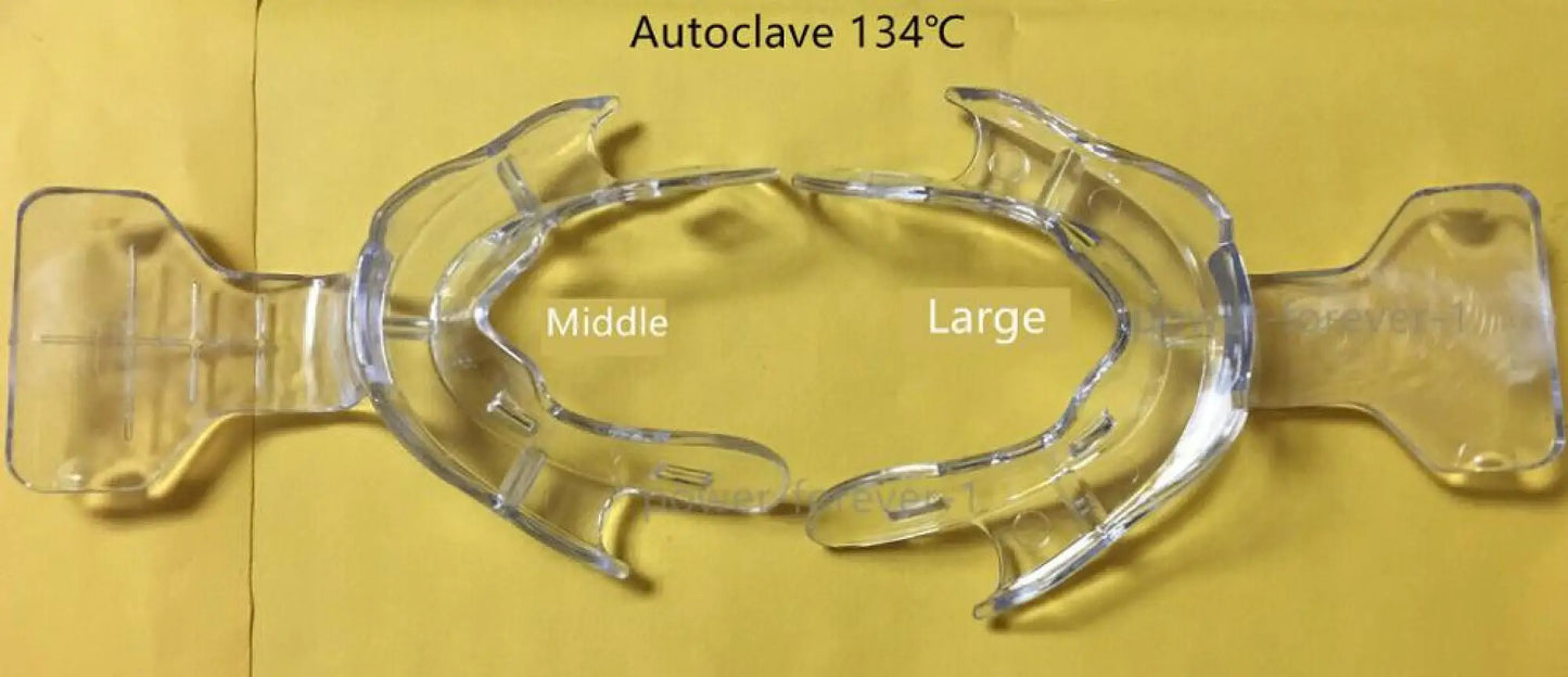 LX3 MX3 Dental Frame Cut Back Impression Trays Mandibular Denture Edentulous FCB Clear Ivolcar Style 6Pieces