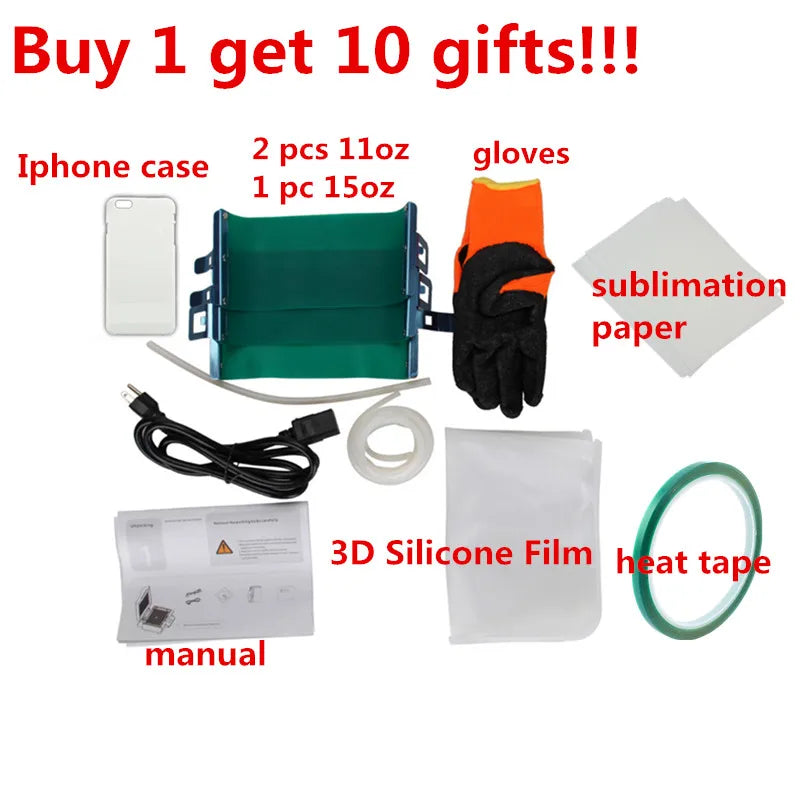 ST-3042 3D Vacuum Press Machine Heat Press Printer 3D Sublimation Heat Press Machine for Cases Mugs Plates Glasses