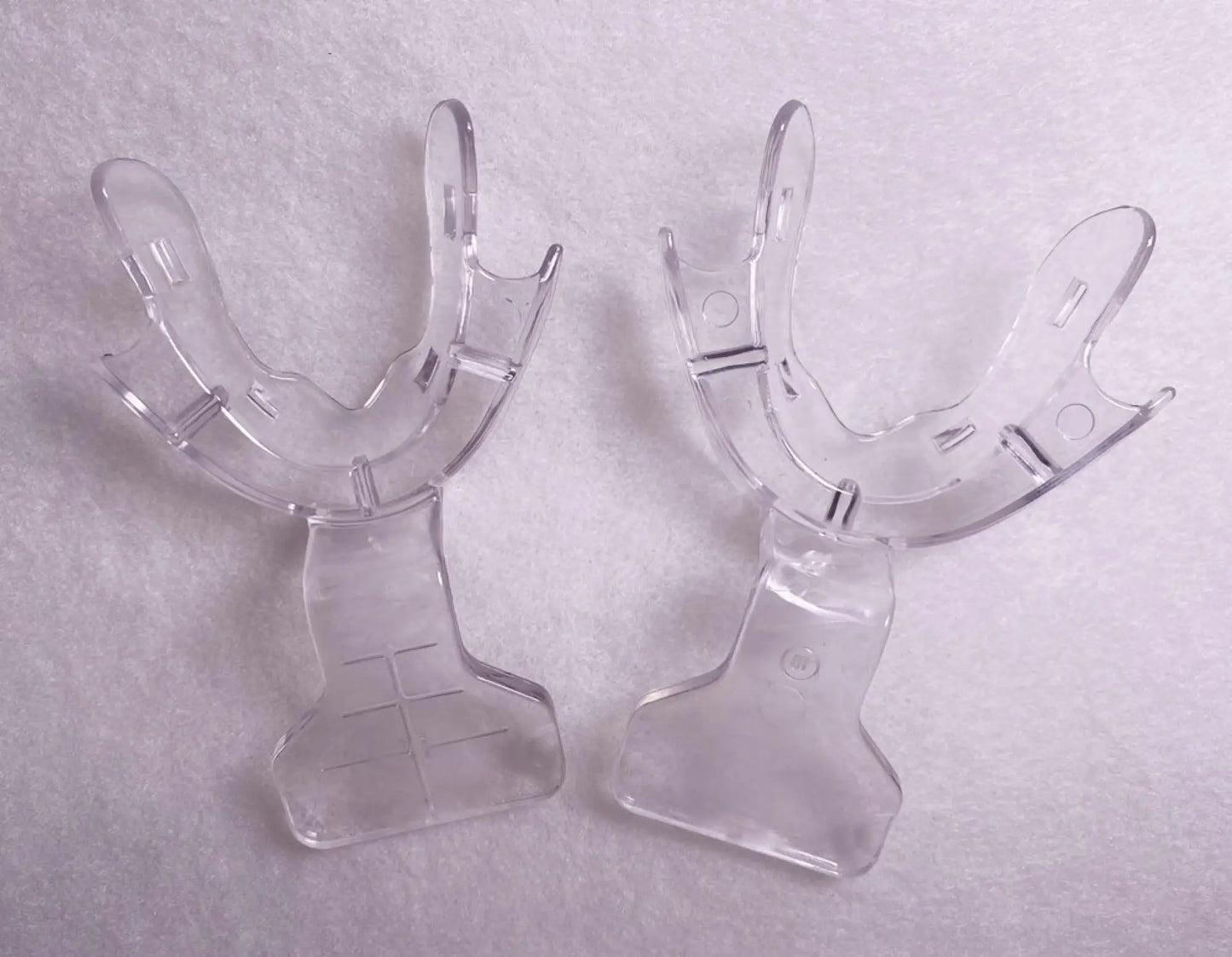 LX3 MX3 Dental Frame Cut Back Impression Trays Mandibular Denture Edentulous FCB Clear Ivolcar Style 6Pieces