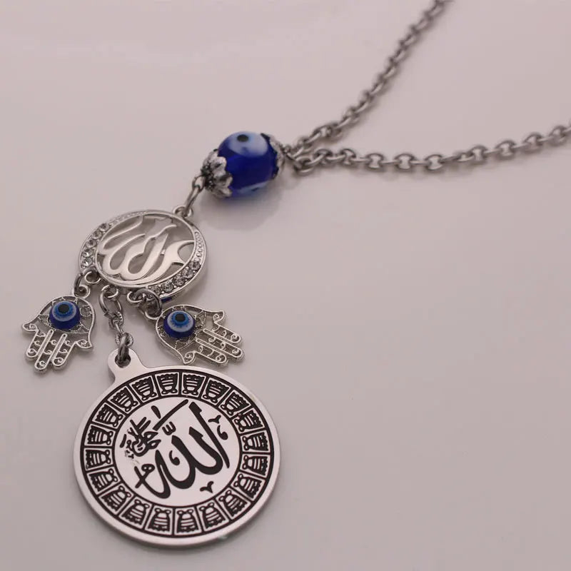 islam muslim Allah Hamsa Hand Of Fatima turkey evil eye car pendant