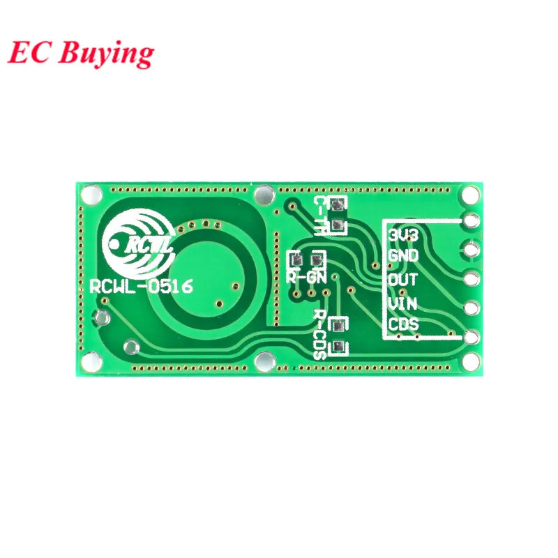 5pcs/1pc RCWL-0516 Micro Wave Radar Sensor Switch Board RCWL 0516 Microwave Human Body Induction Intelligent Module Output 3.3V