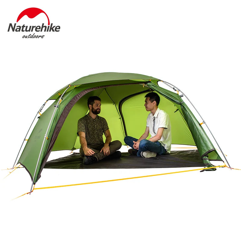 Naturehike Cloud Peak 2 Camping Tent 2-Person 20D Waterproof Ultralight Outdoor Travel Double Layer Tent 4-Season Use