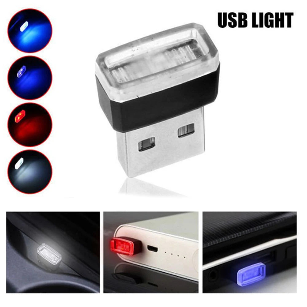 Auto Interior Decorative Atmosphere Lamp Mini RGB USB LED Car Ambient Light Neon Styling Light For Car Home Accessories