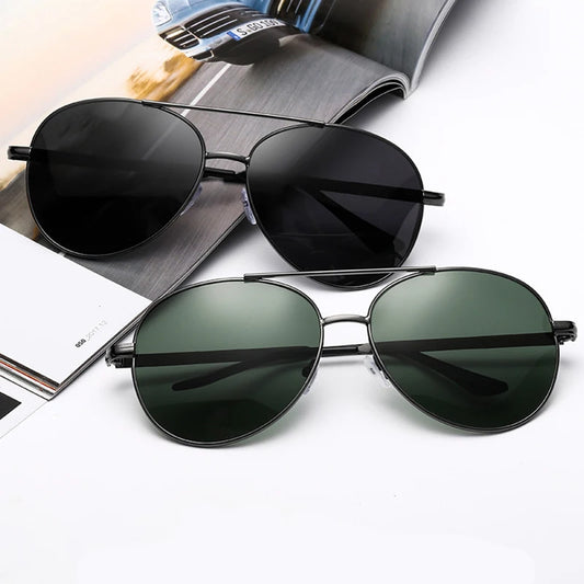 2021 New Men Vintage pilot Polarized Sunglasses Classic Brand Sun glasses Coating Lens Driving Eyewear For Men/Women