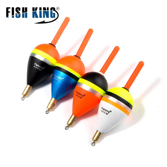 FISH KING Fishing Float 5pcs/lot Mix size Barguzinsky Fir Float Copper length 80-85mm Weight 6.0g/8.5g/9.0g For Fishing Tackle