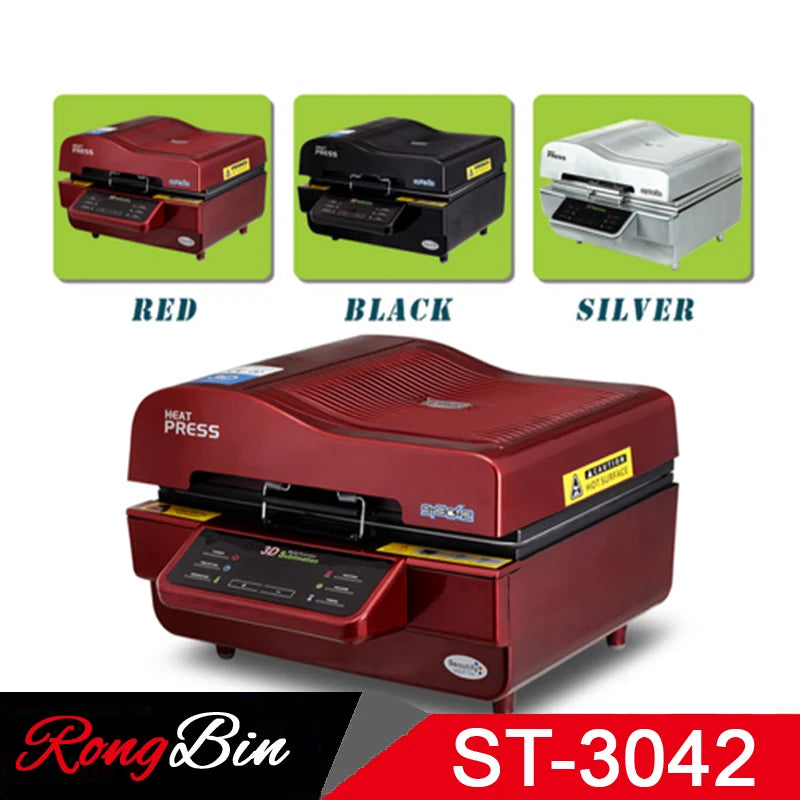 ST-3042 3D Vacuum Press Machine Heat Press Printer 3D Sublimation Heat Press Machine for Cases Mugs Plates Glasses