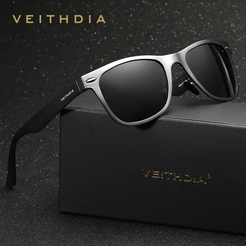 VEITHDIA Sunglasses Aluminum Magnesium Fashion Men's UV400 Mirror Sun Glasses Goggle Eyewear Female Male Accessories For Women