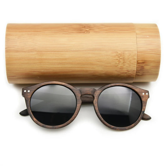 Hot Selling Summer Unisex Cateye Vintage Round Wood Sunglasses Women Polarized Lens Wooden Sun Glasses For Free Shipping