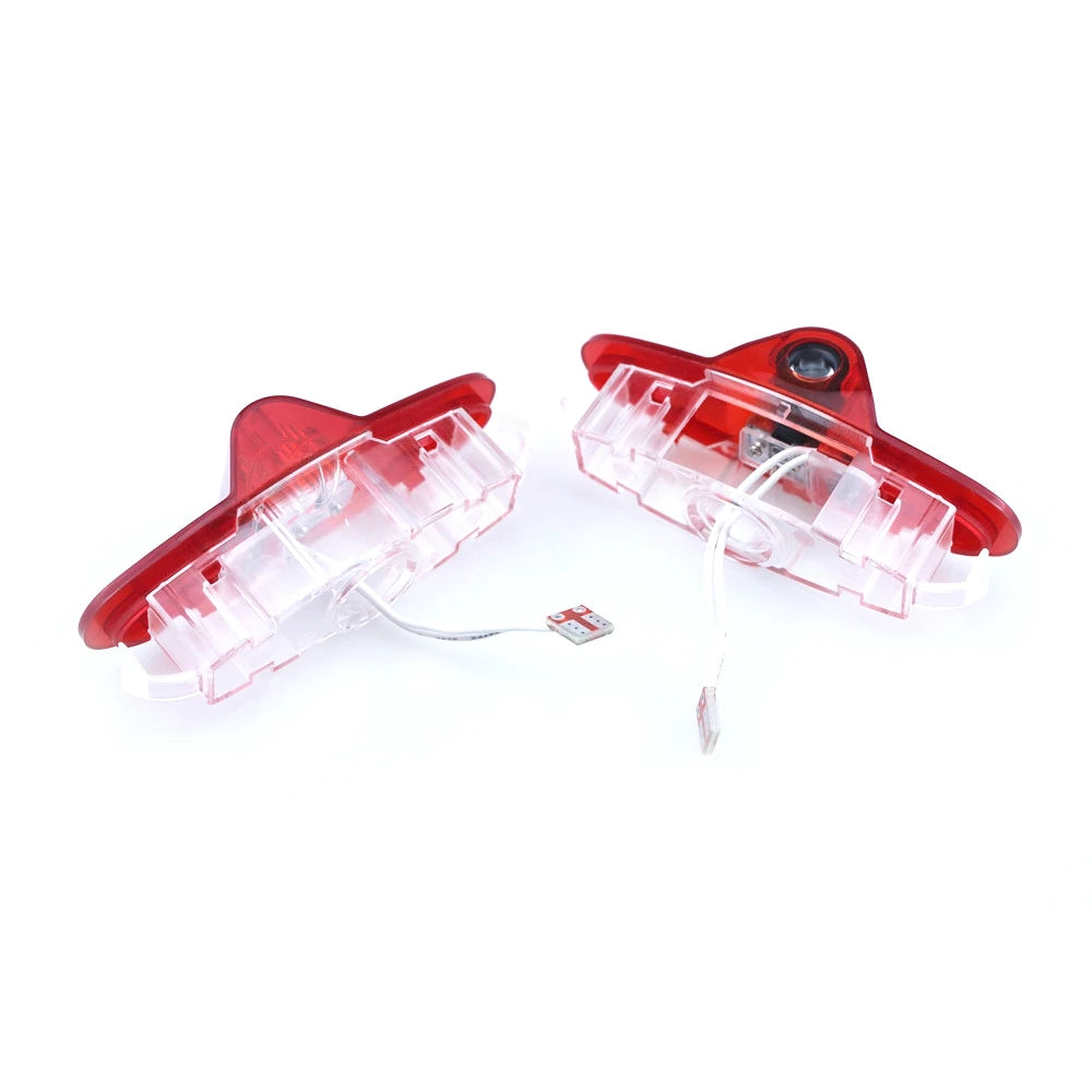 QCDIN for Renault LED Car Door Lights Logo Projector Light for Renault Magane Koleos Laguna Latitude Talisman Renault Samsung