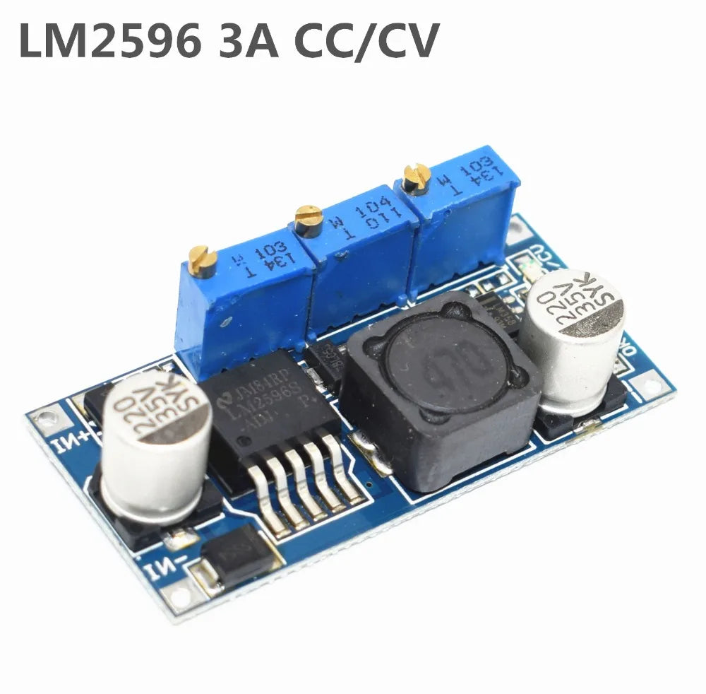 LM2596 Power Converter Step Down Module DC-DC 1.5V-35V Adjustable Power Supply 3.3V/5V/12V/24V