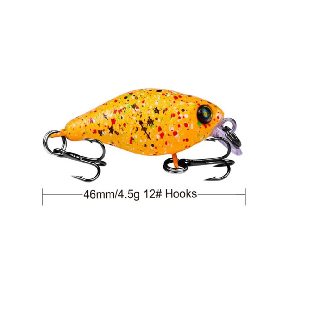 1Pcs Crank Fishing Lures Wobblers 45mm 4.3g Mini Crankbait Artificial Plastic Hard Bait Bass Pike Fishing Tackle