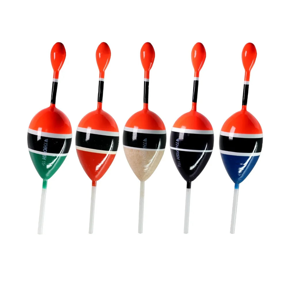 5pcs Fishing Floats Slip Bobbers 15g 5g Balsa Wood Fishing Sliding Float 13.4cm Freshwater Slip Bobber Rigs Fishing Buoys