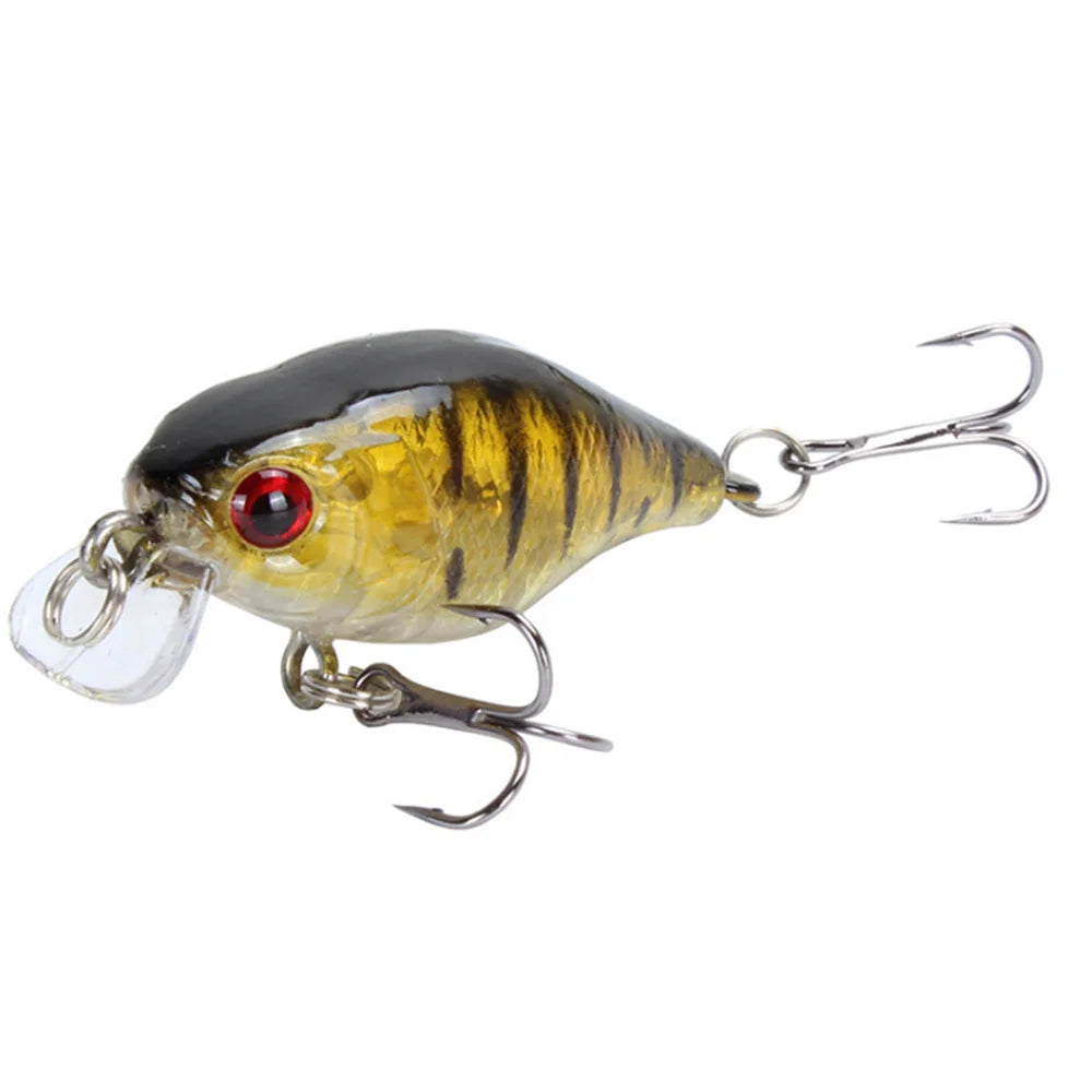 1Pcs Mini Crank Fishing Lures 45mm 4.2g Floating Artificial Hard Bait Japan Bass Pike Fishing Tackle Wobblers Pesca Crankbait