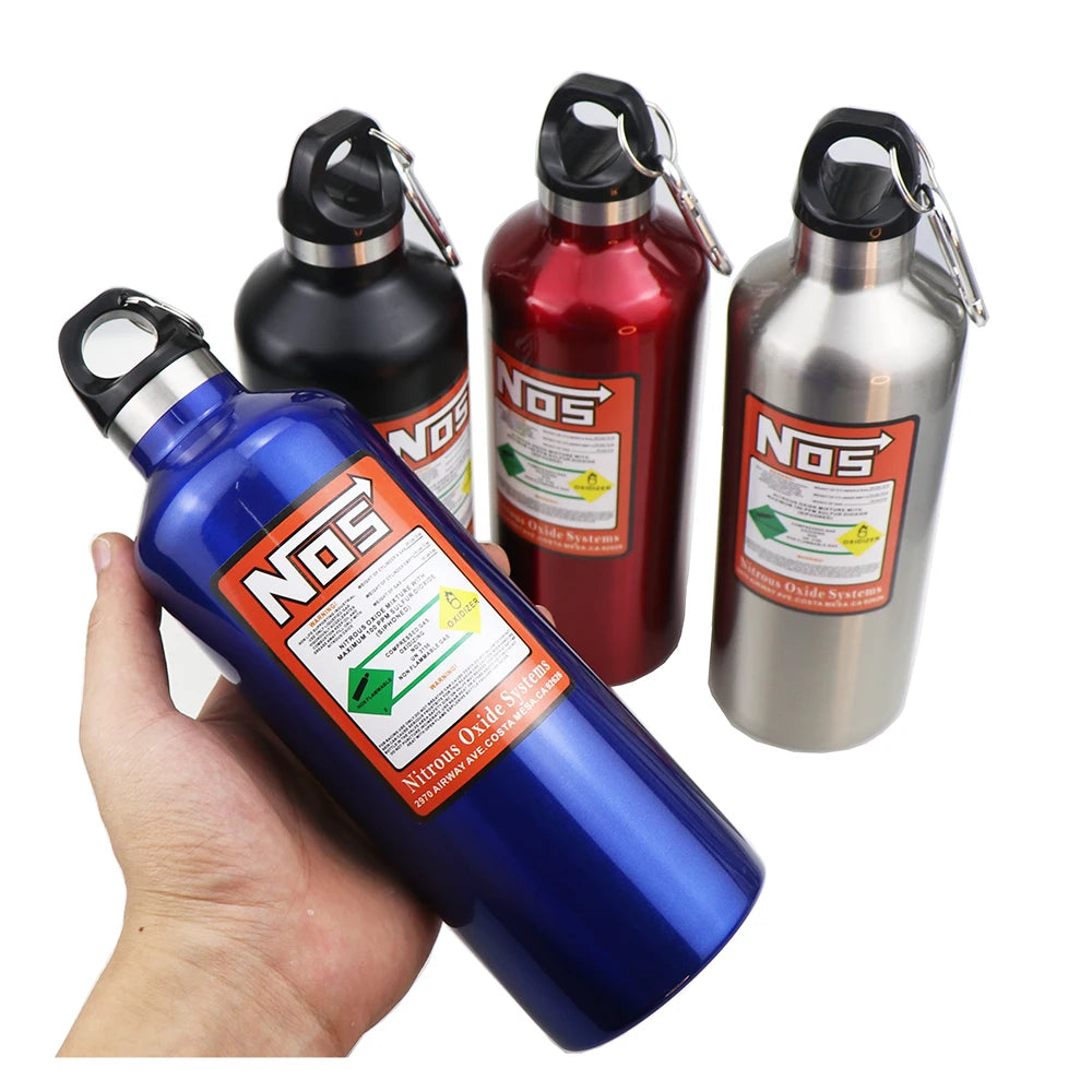 500ml car vacuum flask NOS nitrogen flask shape aluminum alloy vacuum flask thermostatic kettle creative gift for men