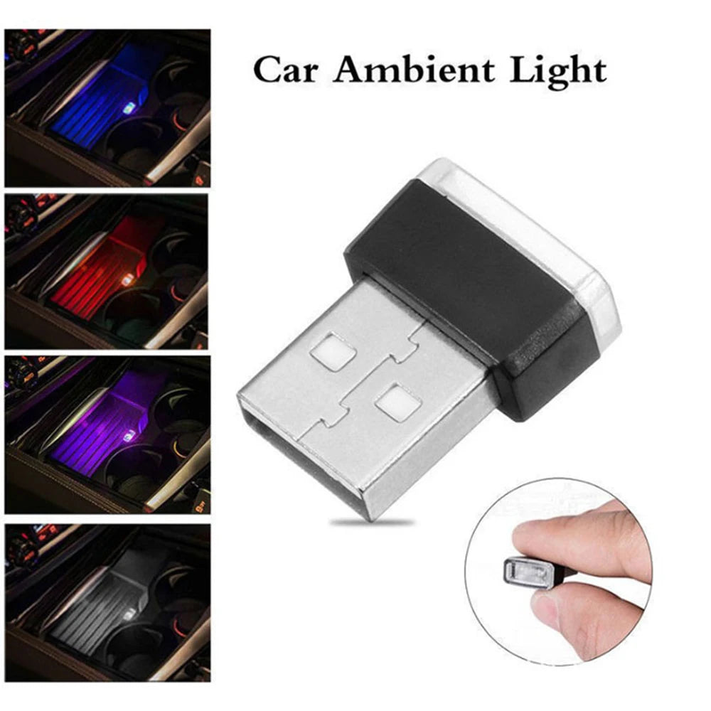 Auto Interior Decorative Atmosphere Lamp Mini RGB USB LED Car Ambient Light Neon Styling Light For Car Home Accessories