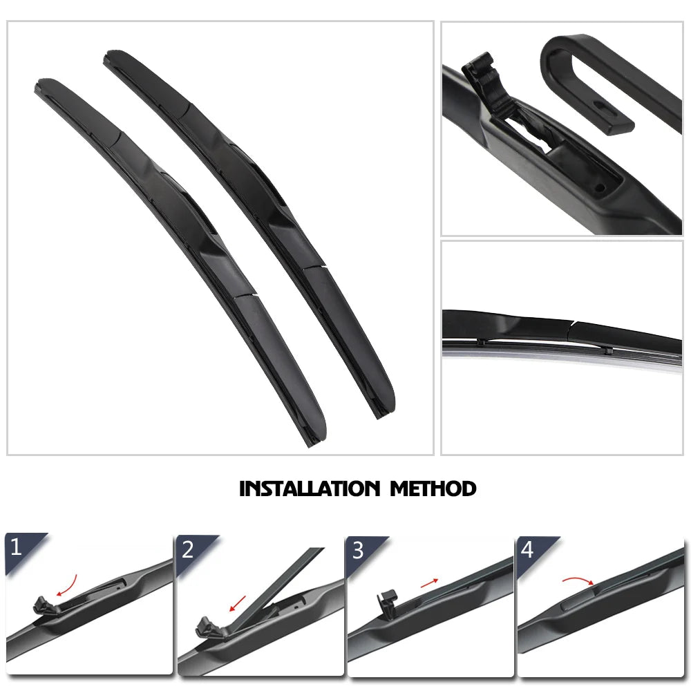 KAWOO Wiper Front Car Wiper Blades For KIA Rio 3 2011-2017 Windshield Windscreen Front Window Accessories 26"+16" LHD RHD