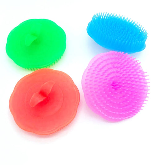 Round Pet Products Dog Cat Bath Brush Comb Cute Lovely Fur Grooming Massage Device Colorful Hair Brush