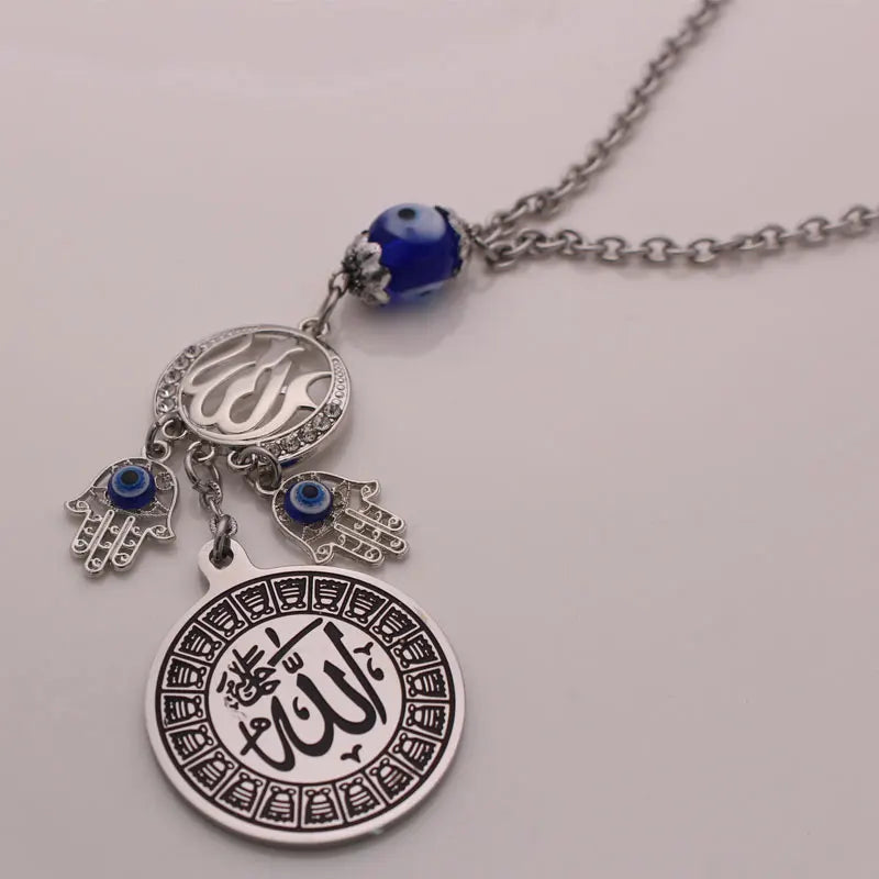 islam muslim Allah Hamsa Hand Of Fatima turkey evil eye car pendant