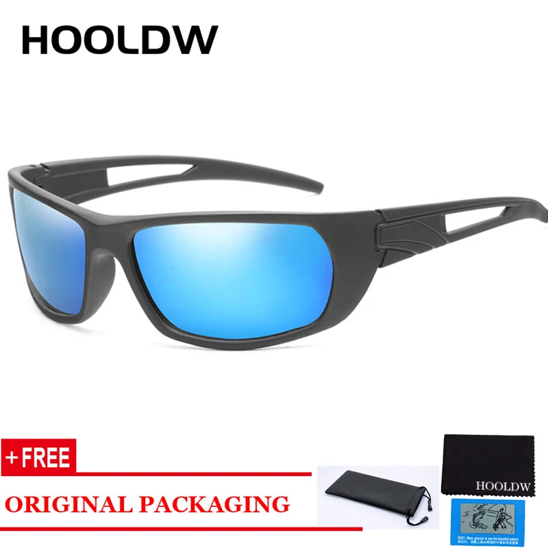 HOOLDW Retro Polarized Photochromic Sunglasses Night Vision Glasses Men Women Day Night Driving Anti-glare Goggle Eyewear UV400