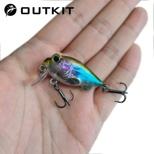 OUTKIT 1PCS New Japanese Design Hard Fishing Lure 4cm/5.2g Mini Crank Bait For Pike Perch Bass Sinking Crankbait Pesca