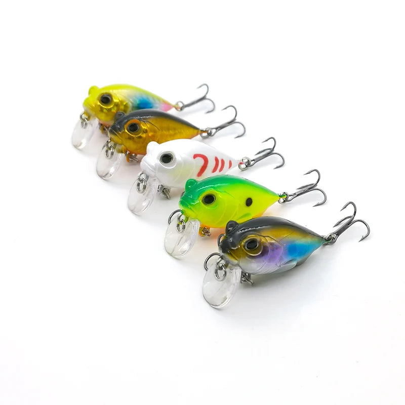 OUTKIT 1PCS New Japanese Design Hard Fishing Lure 4cm/5.2g Mini Crank Bait For Pike Perch Bass Sinking Crankbait Pesca