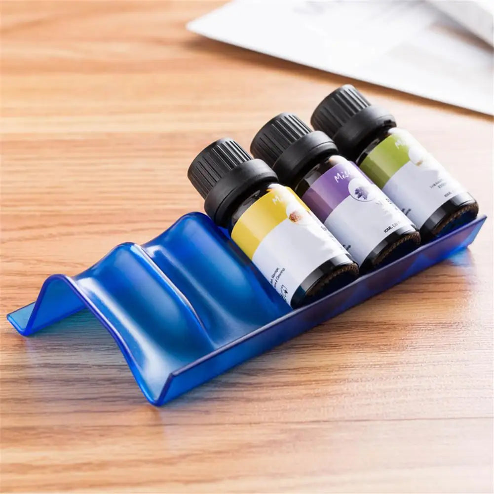 Drawer Storage Organizer Foldable Essential Oil Bottle Plastic Rack Durable Heat Resistant Essential Oil Bottle Display Stand