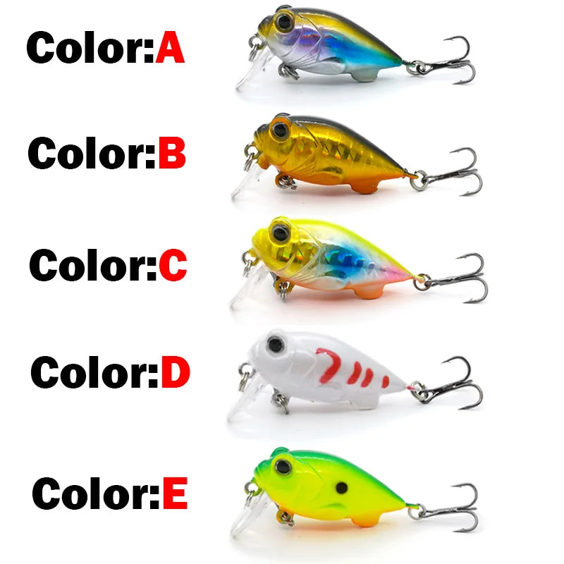 OUTKIT 1PCS New Japanese Design Hard Fishing Lure 4cm/5.2g Mini Crank Bait For Pike Perch Bass Sinking Crankbait Pesca