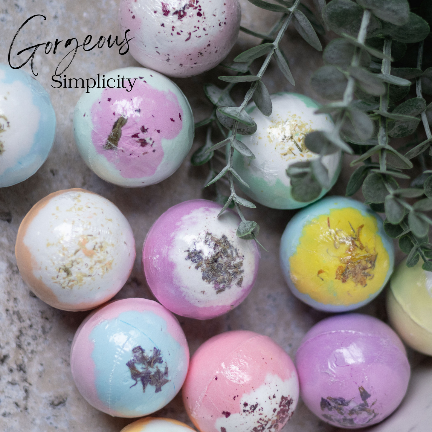EvolutionUSA 12pc Inspire Bath Bombs for Women, 12 Gorgerous Flower Bath Bombs Topped with Dried Flowers, Luxurious Mother's Day Gift Set, Brithday Gift, Easter Gift or for Creating Lush Self Care Moment