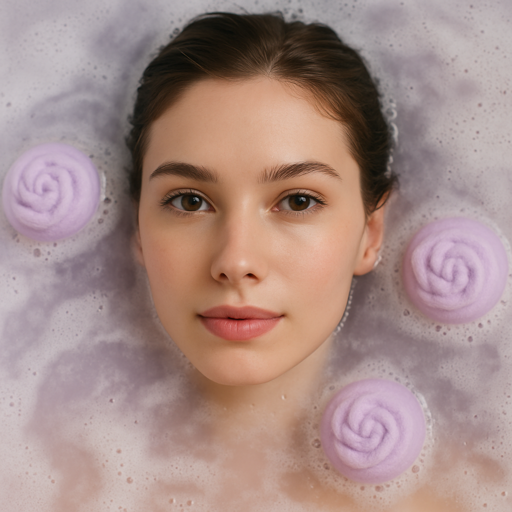 EvolutionUSA Lavender Dreams Bath Bombs for Women, 12 Sparkly Flower Shaped Lavender Bath Bombs, Lush Gift for Mother's Day, Easter, Birthday or Self Care, Aromatherapy Bathbombs, Organic Bath Balls